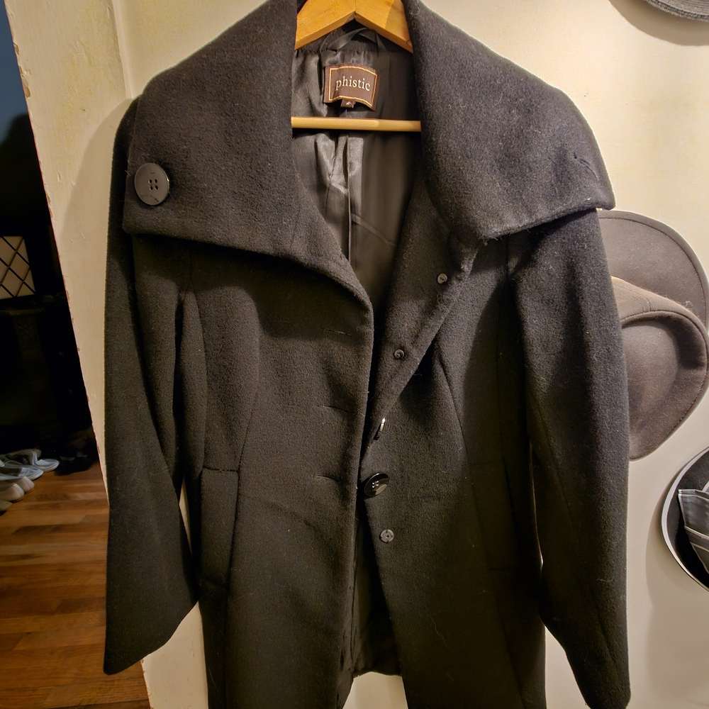 Women's Black Pea Coat
